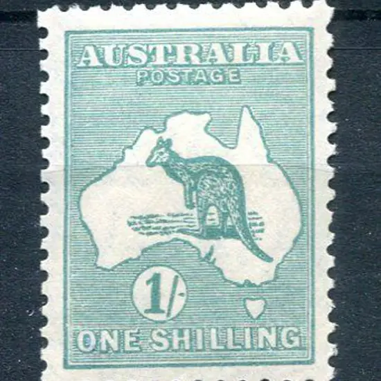 1929/30 Small Multiple Watermark 1/- emerald. Very ...
