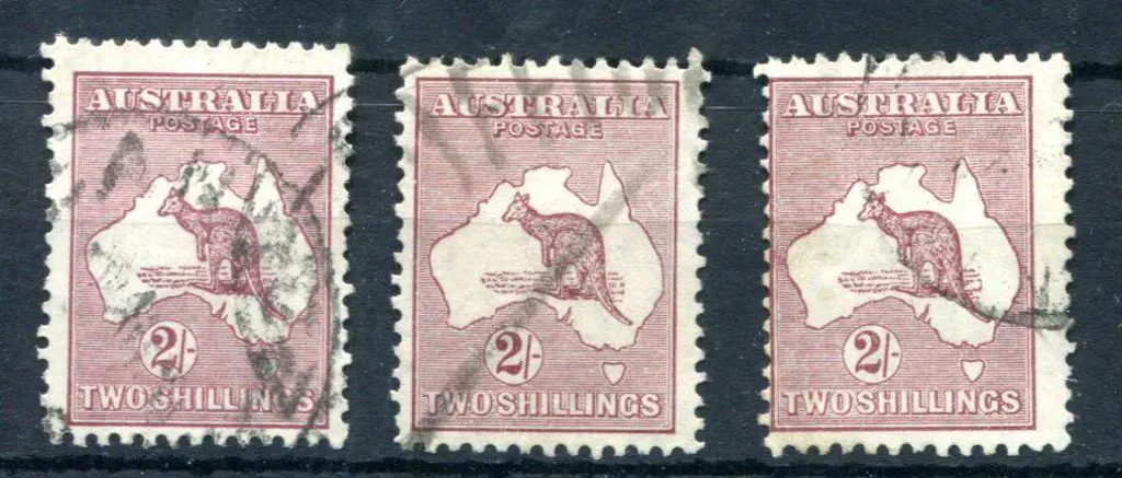 1929/30 Small Multiple Watermark 2/- maroon with ... Image 1++