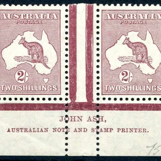 1929/30 Small Multiple Watermark 2/- pale maroon ...