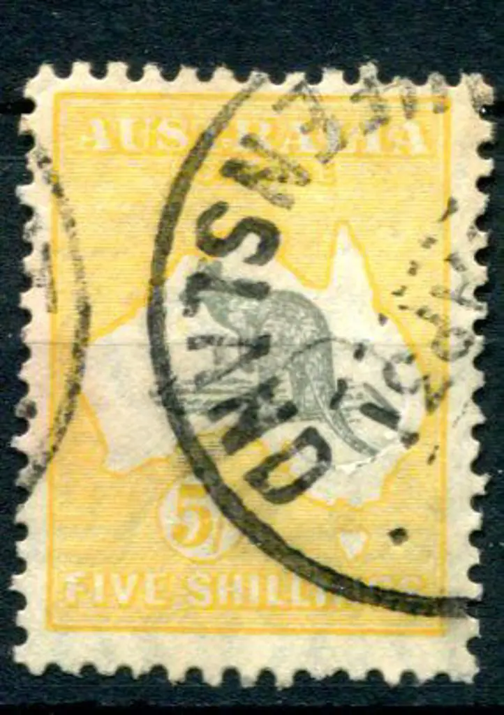 1929/30 Small Multiple Watermark 5/- grey & ... Image 1++