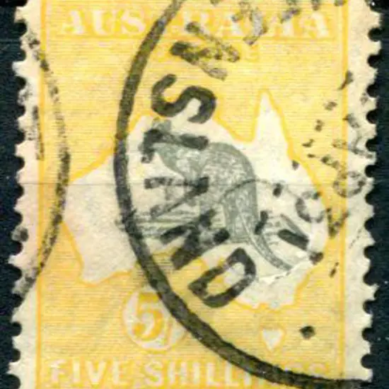 1929/30 Small Multiple Watermark 5/- grey & ...