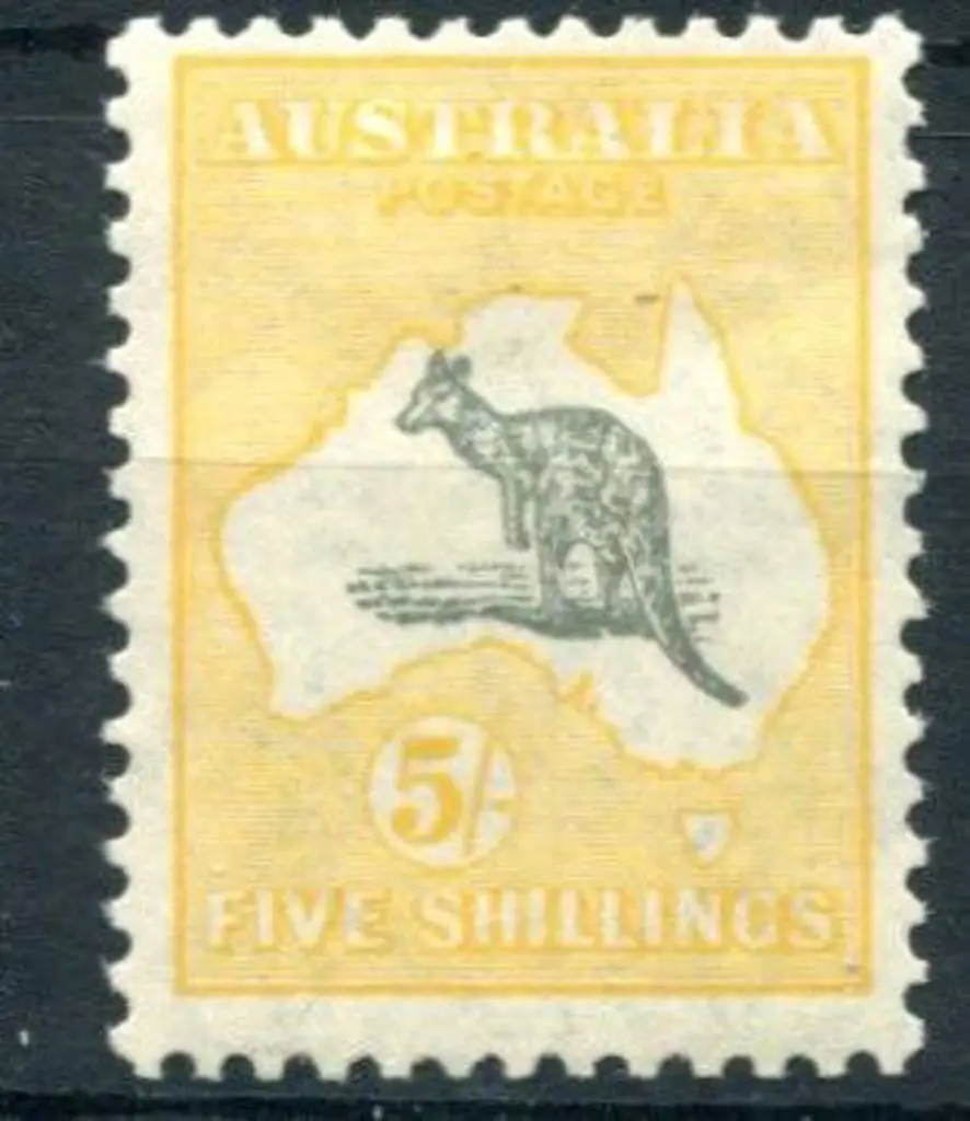 1929/30 Small Multiple Watermark 5/- grey & ... Image 1++