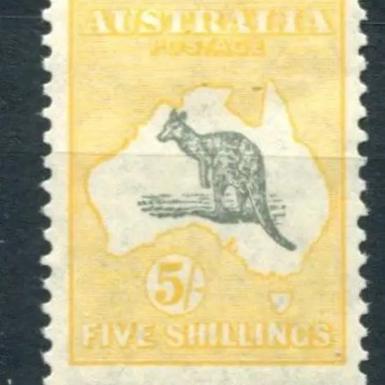 1929/30 Small Multiple Watermark 5/- grey & ...