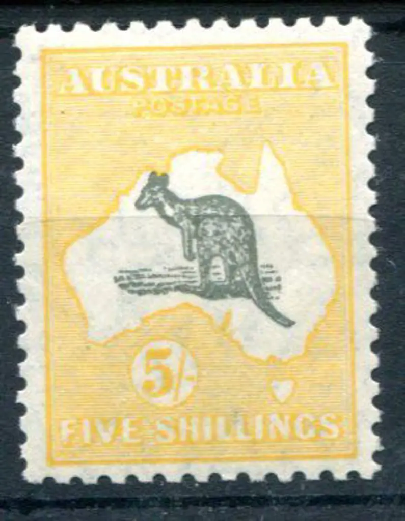 1929/30 Small Multiple Watermark 5/- grey & ... Image 1++