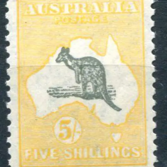 1929/30 Small Multiple Watermark 5/- grey & ...