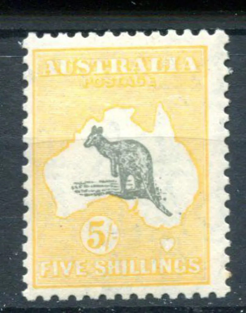 1929/30 Small Multiple Watermark 5/- grey & ... Image 1++