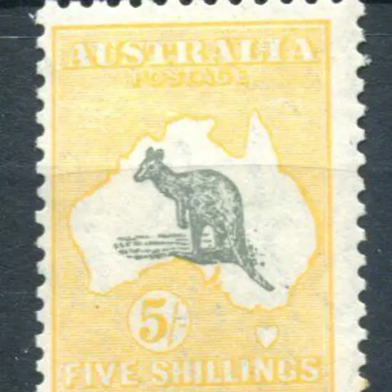 1929/30 Small Multiple Watermark 5/- grey & ...