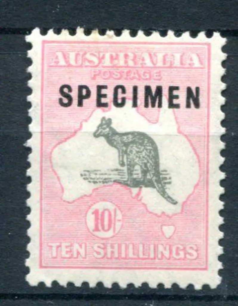 1929/30 Small Multiple Watermark 10/- grey & pale ... Image 1++