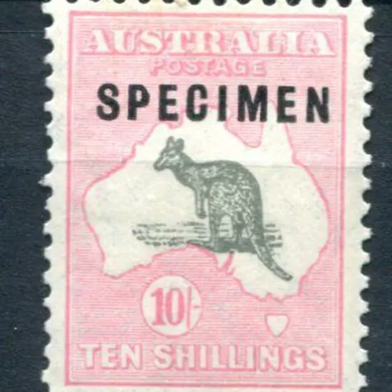1929/30 Small Multiple Watermark 10/- grey & pale ...