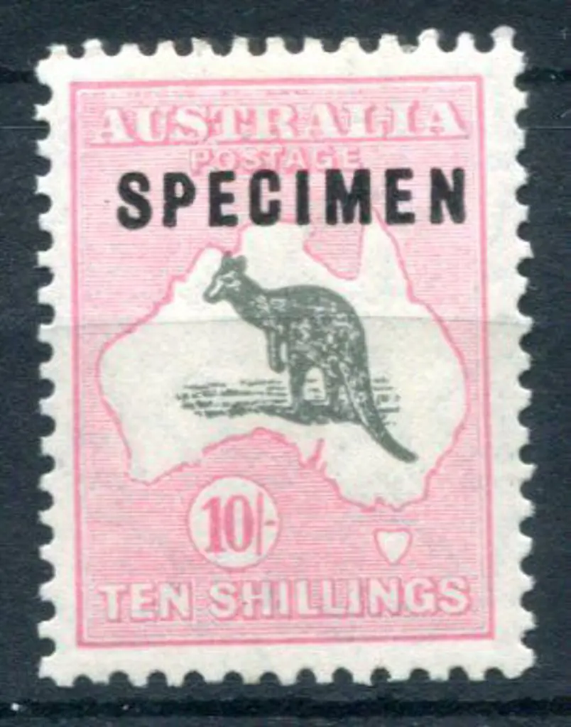 1929/30 Small Multiple Watermark 10/- grey & pale ... Image 1++