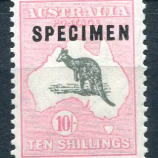 1929/30 Small Multiple Watermark 10/- grey & pale ...
