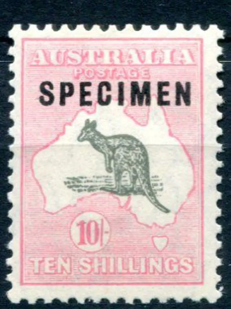 1929/30 Small Multiple Watermark 10/- grey & pale ... Image 1++