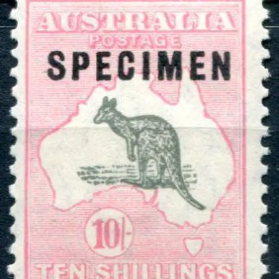 1929/30 Small Multiple Watermark 10/- grey & pale ...