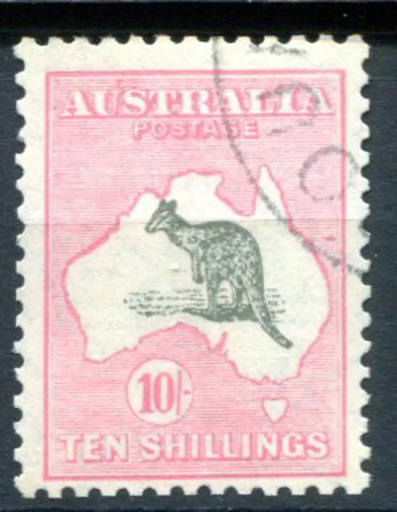 1929/30 Small Multiple Watermark 10/- grey & pale ... Image 1++