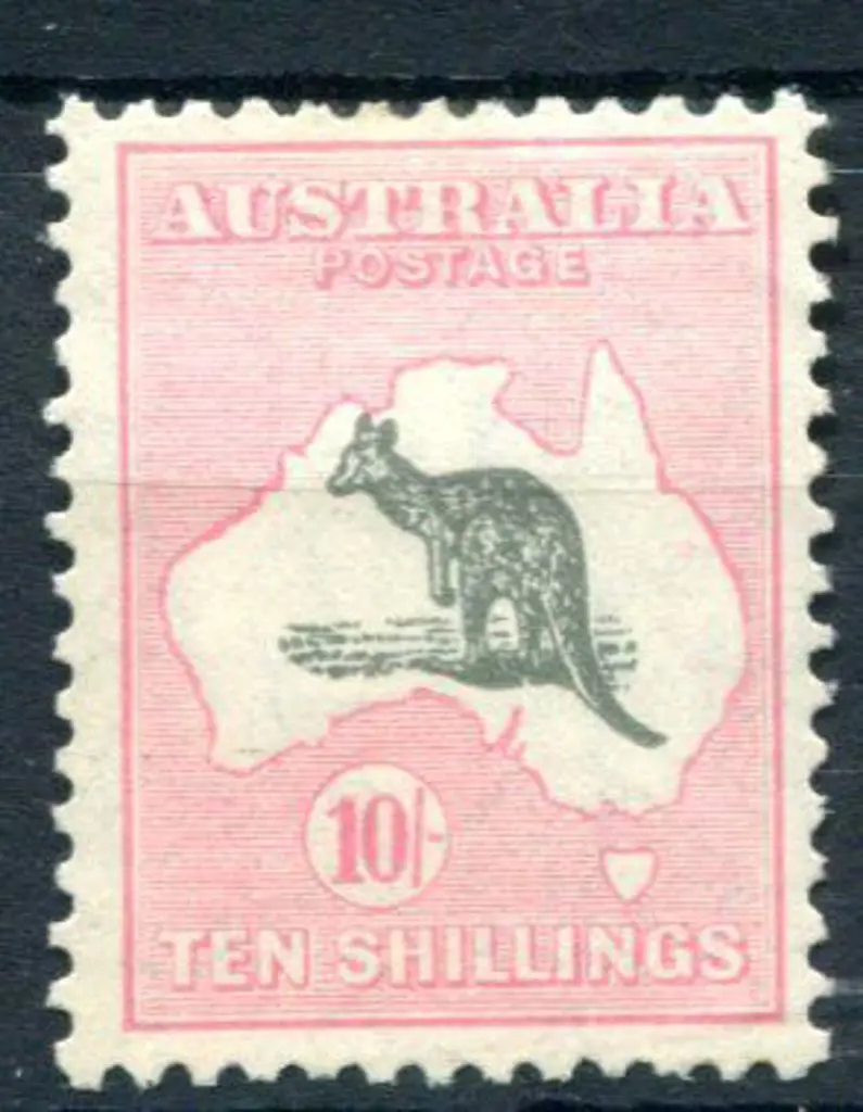 1929/30 Small Multiple Watermark 10/- grey & pale ... Image 1++