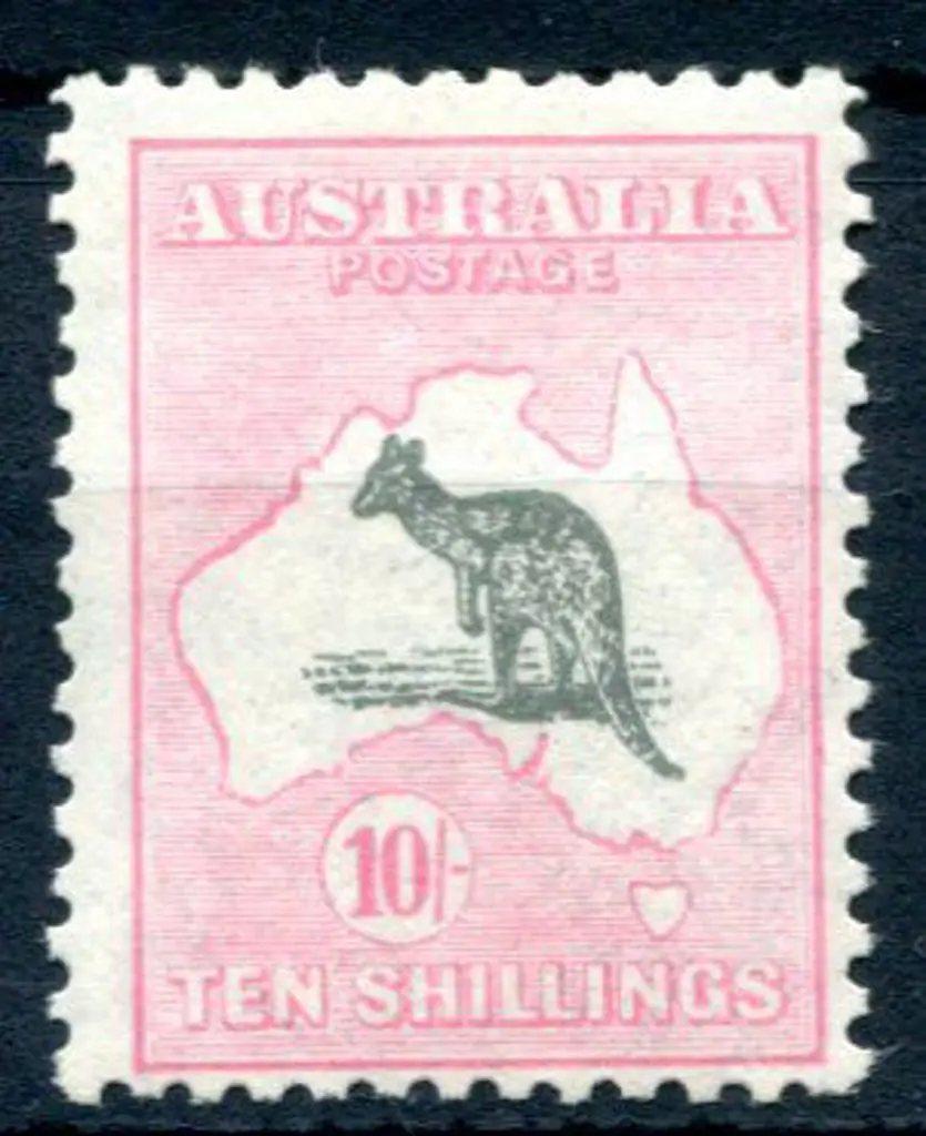 1929/30 Small Multiple Watermark 10/- grey & pale ... Image 1++