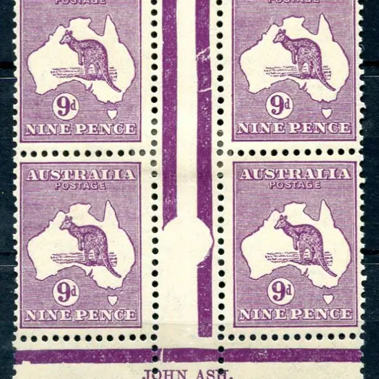 1931-47 CofA 9d deep bright violet, Plate 3, ...
