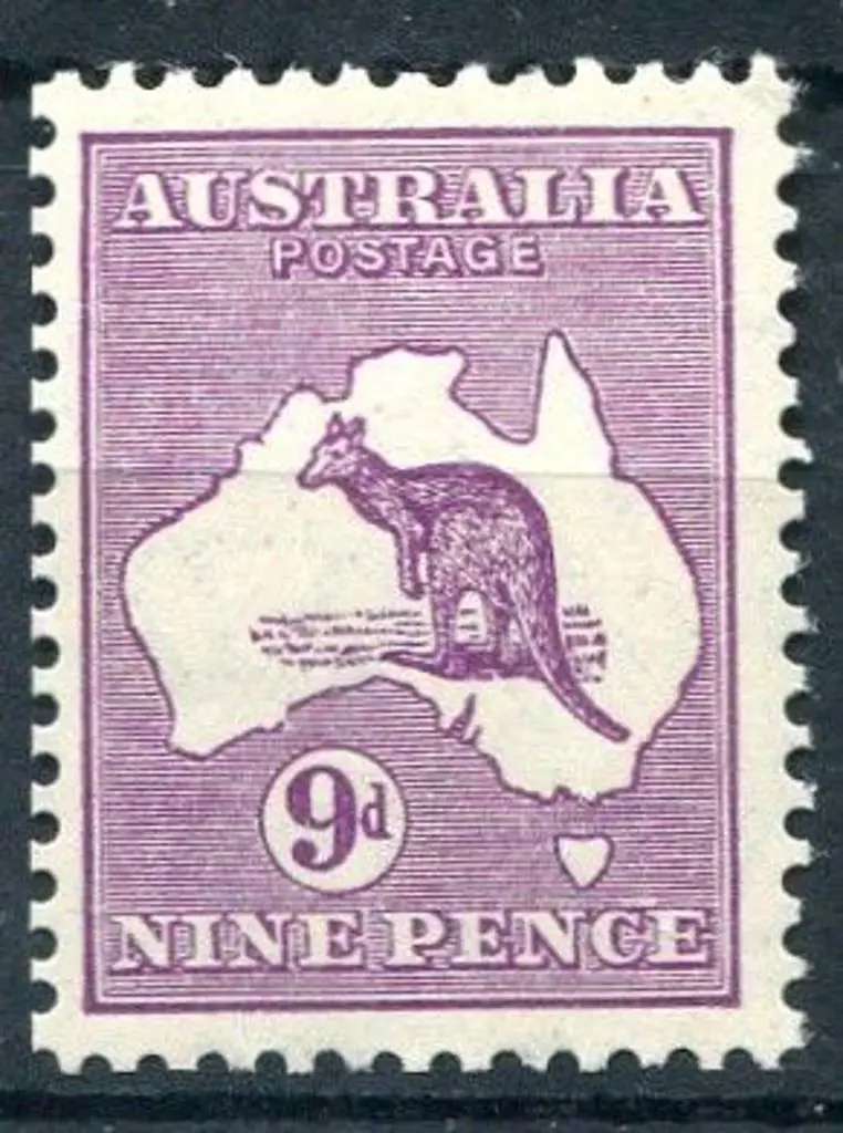 1931-47 CofA 9d deep bright violet. Fine MUH & ... Image 1++