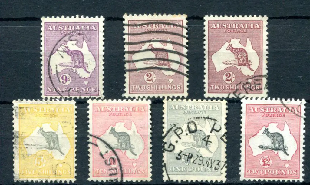 1931-47 CofA 9d to £2 CofA wmk set incl both 2/- ... Image 1++