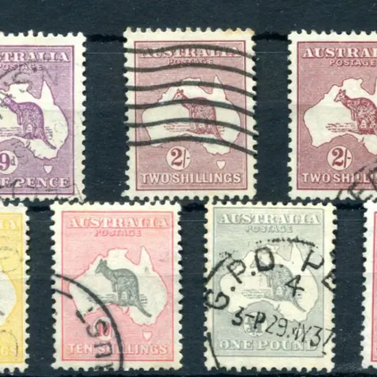 1931-47 CofA 9d to £2 CofA wmk set incl both 2/- ...