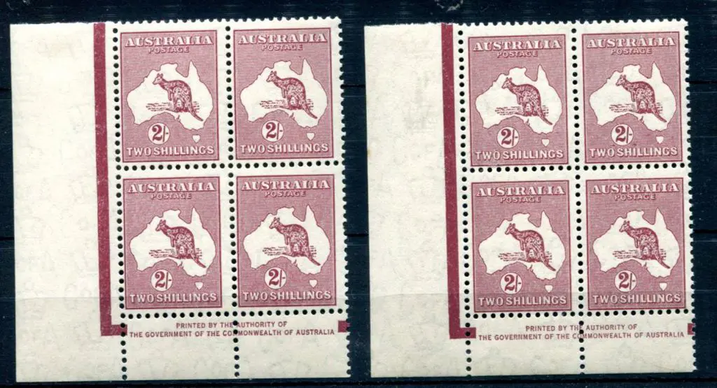 1931-47 CofA 2/- maroon redrawn Die (1945) in ... Image 1++