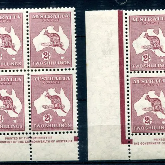 1931-47 CofA 2/- maroon redrawn Die (1945) in ...