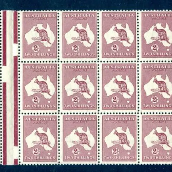 1931-47 CofA 2/- maroon redrawn Die (1945) ...