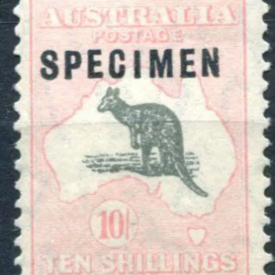 1931-47 CofA 10/- grey & pink ovptd "SPECIMEN" ...