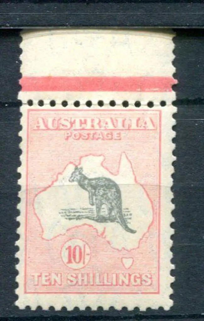 1931-47 CofA 10/- grey & pink. MUH, centred high ... Image 1++