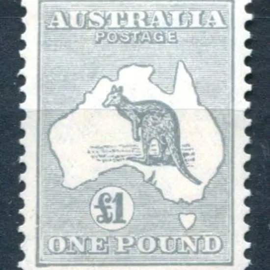 1931-47 CofA £1 grey. Fresh MUH, centred a little ...