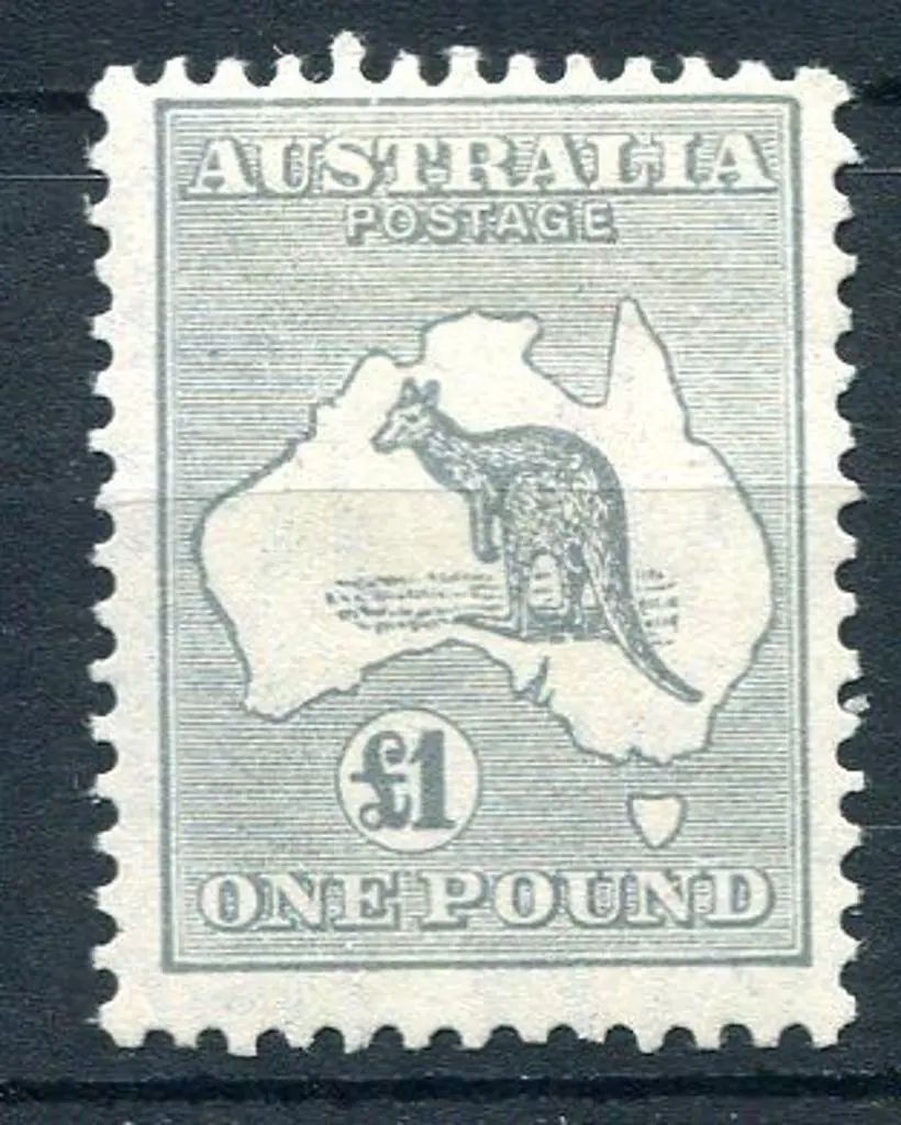 1931-47 CofA £1 grey. MLH, centred slightly high. ... Image 1++