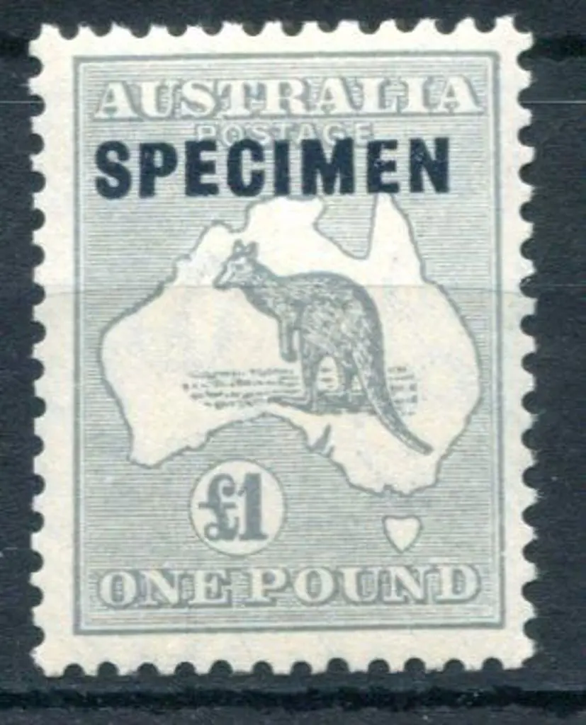 1931-47 CofA £1 grey ovptd "SPECIMEN" type D. Fine ... Image 1++