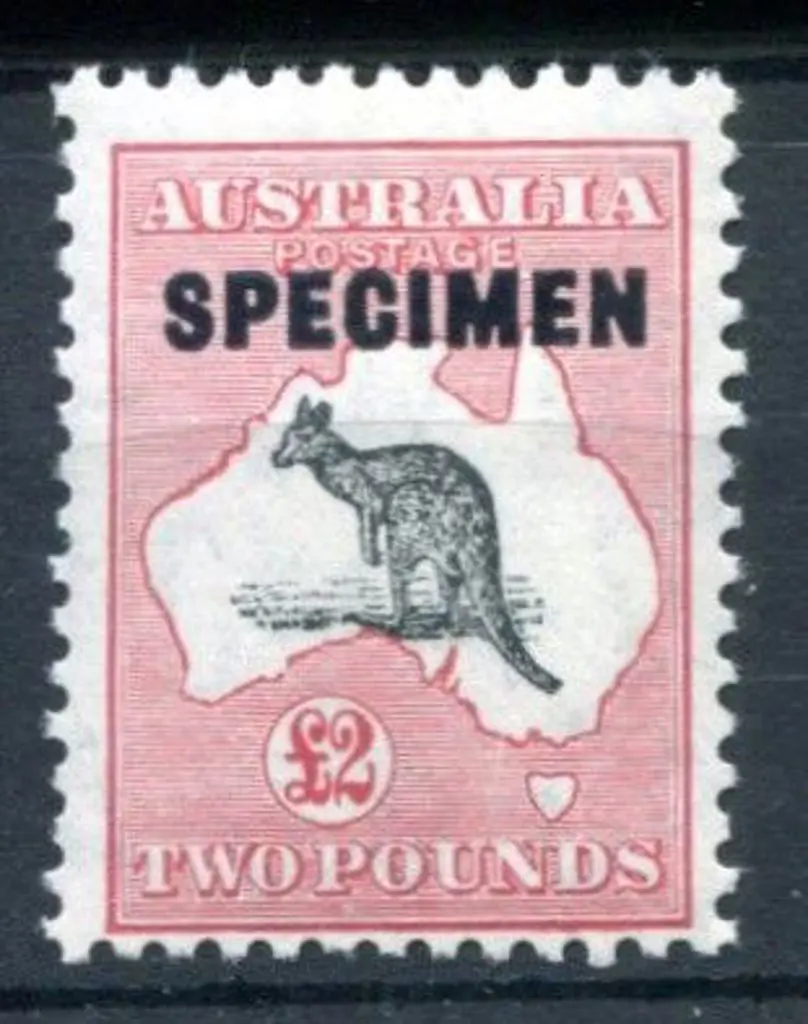 1931-47 CofA £2 grey & rose-crimson ovptd ... Image 1++