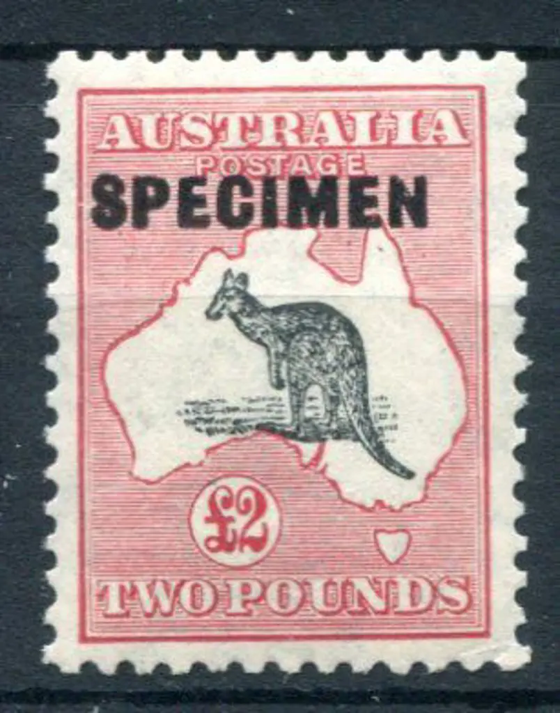 1931-47 CofA £2 grey & rose-crimson ovptd ... Image 1++