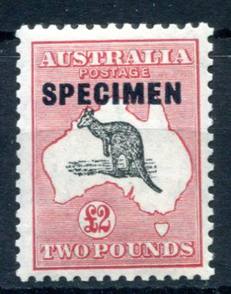 1931-47 CofA £2 grey-black & rose-crimson ovptd ... Image 1++