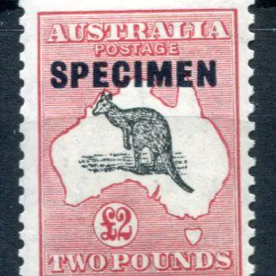 1931-47 CofA £2 grey-black & rose-crimson ovptd ...