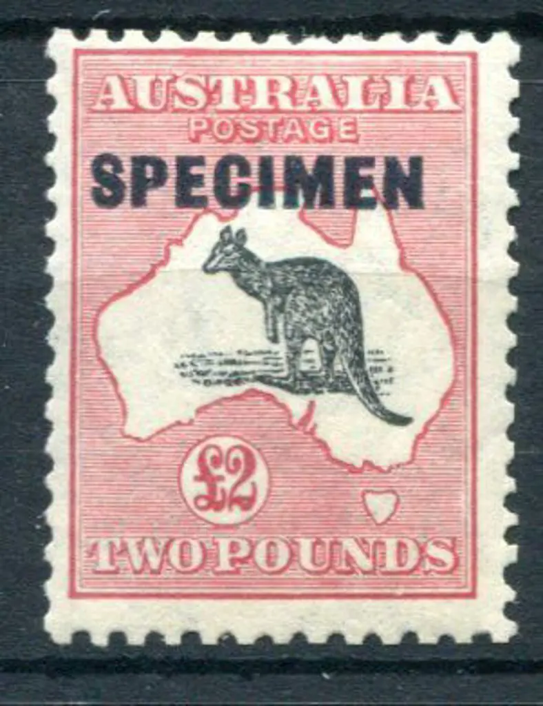 1931-47 CofA £2 grey-black & rose-crimson ovptd ... Image 1++