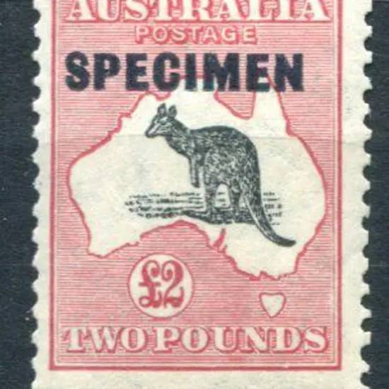 1931-47 CofA £2 grey-black & rose-crimson ovptd ...