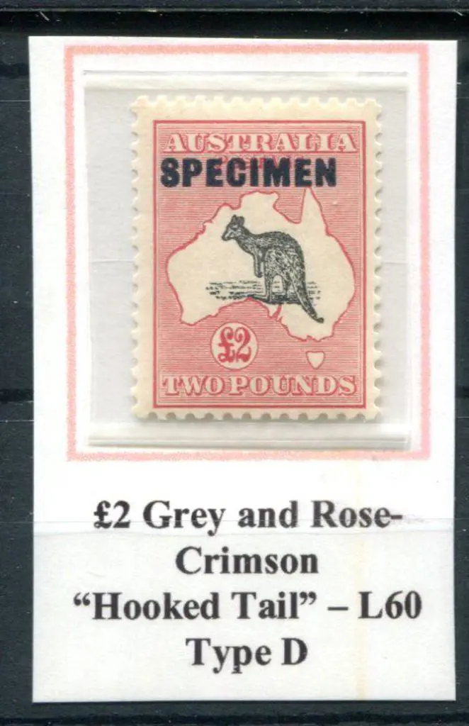 1931-47 CofA £2 grey-black & rose-crimson ovptd ... Image 1++