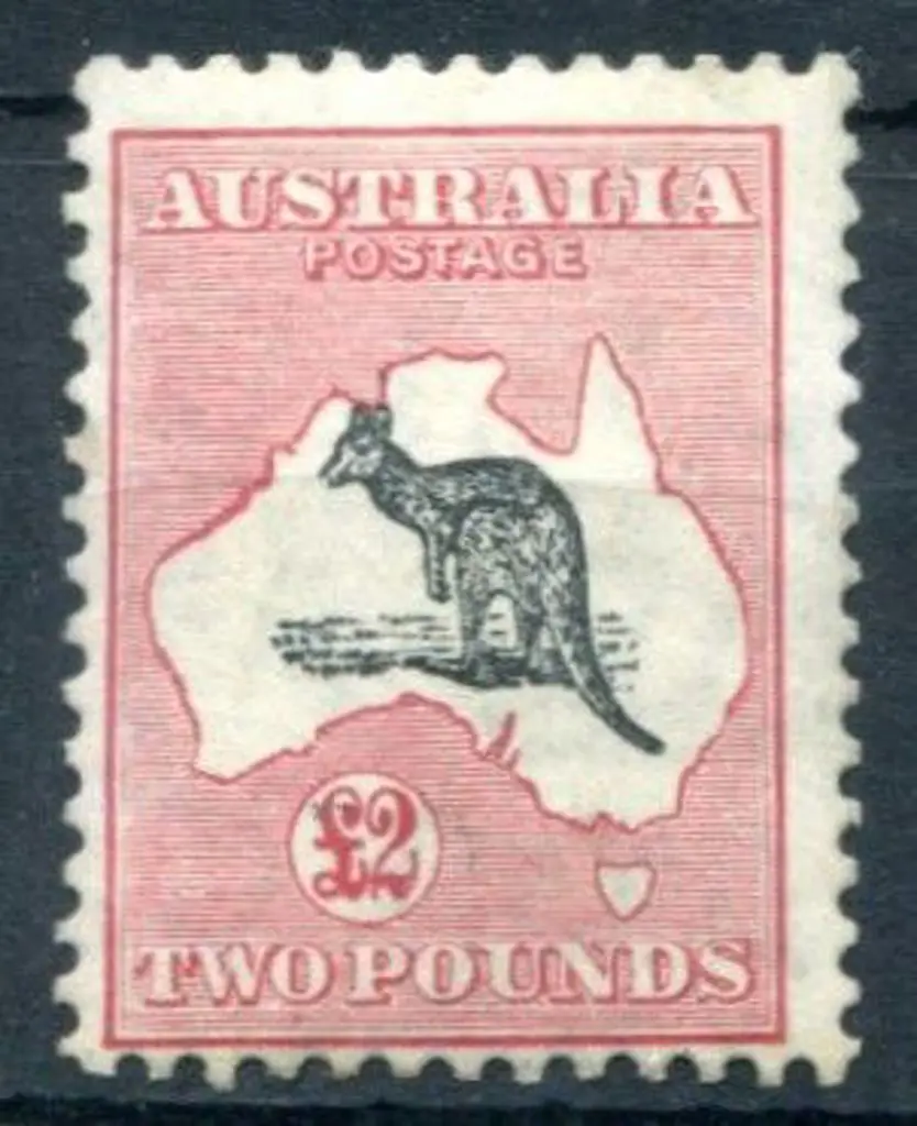 1931-47 CofA £2 grey-black & rose-crimson with ... Image 1++