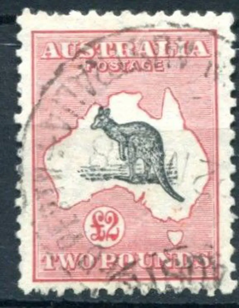 1931-47 CofA £2 grey-black & rose-crimson. Fine ... Image 1++