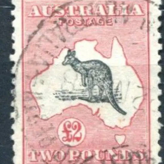 1931-47 CofA £2 grey-black & rose-crimson. Fine ...