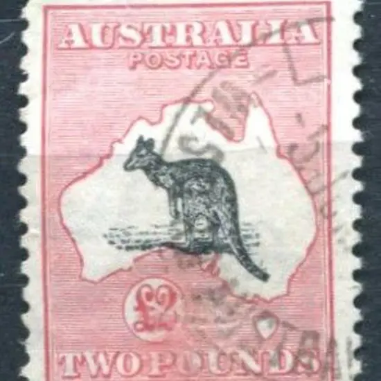 1931-47 CofA £2 grey-black & rose-crimson. Fine ...