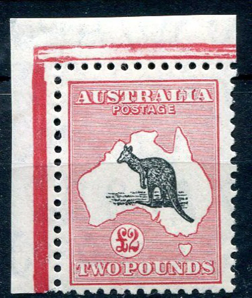 1931-47 CofA £2 grey-black & rose-crimson. Top ... Image 1++