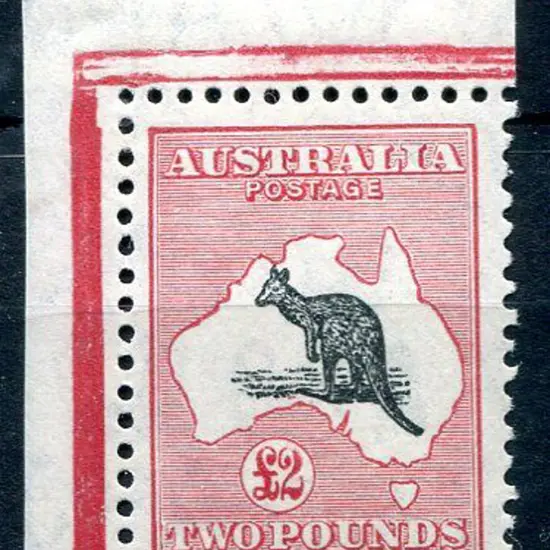 1931-47 CofA £2 grey-black & rose-crimson. Top ...