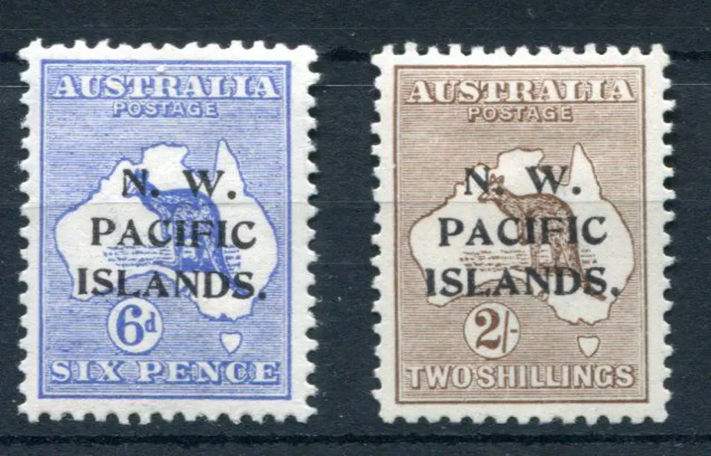 1915/16 6d blue, 1st wmk & 2/- brown, 3rd wmk with ... Image 1++