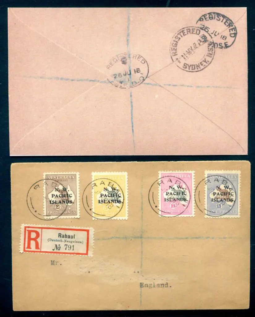 1918 (18th Apr) 2/- 3rd wmk inverted, 5/- 2nd wmk, ... Image 1++