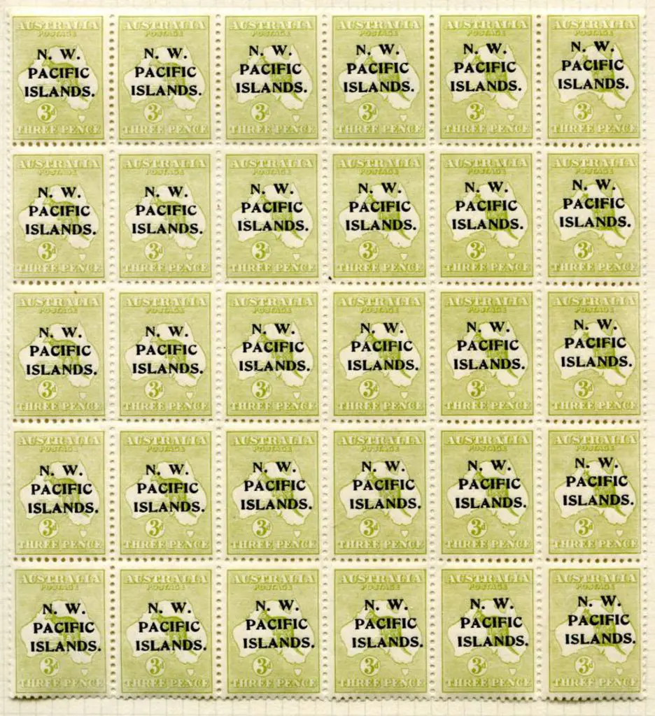 1918/22 3d olive, 3rd wmk. Fifth setting with "P" ... Image 1++