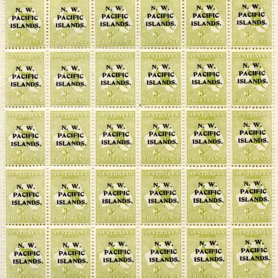 1918/22 3d olive, 3rd wmk. Fifth setting with "P" ...