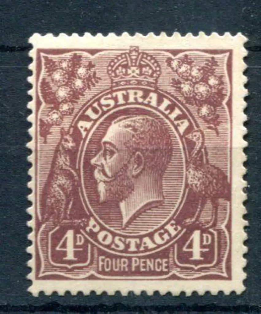 1920-21 Colour Trials 1920 (31st Dec) 4d brown ... Image 1++